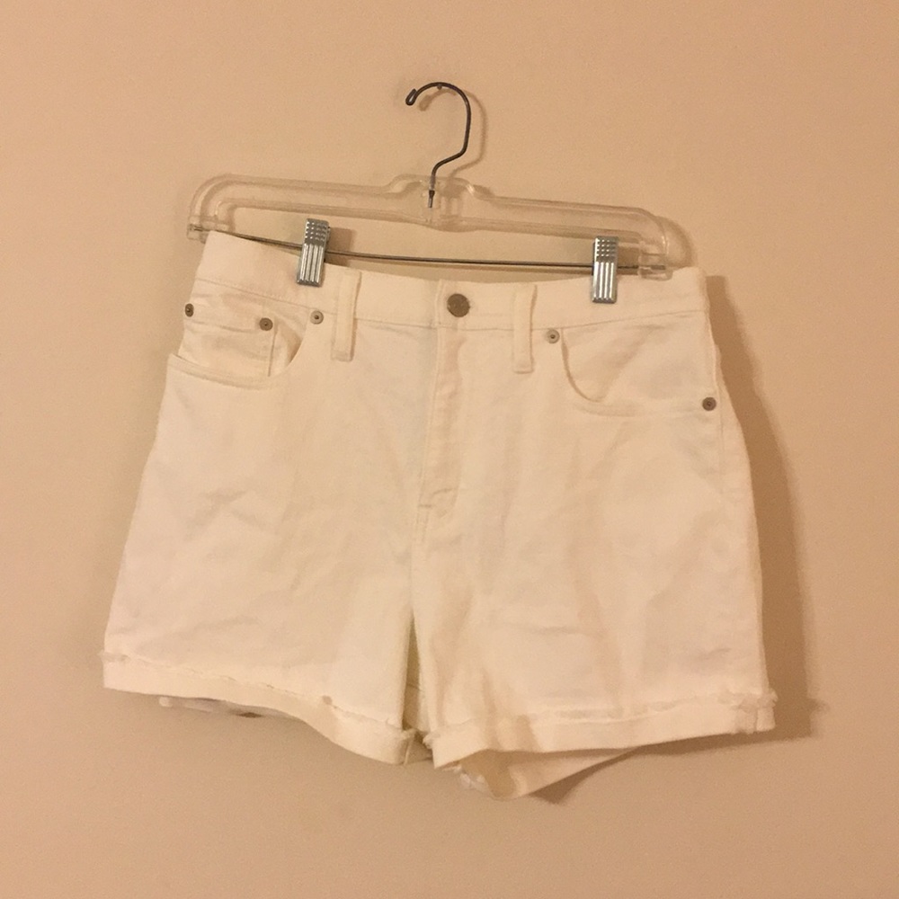 Madewell off white shorts